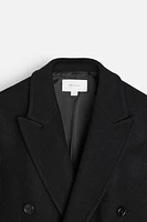 DOUBLE-BREASTED WOOL COAT