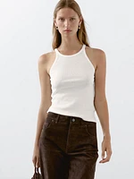 Pantalon en cuir finition daim