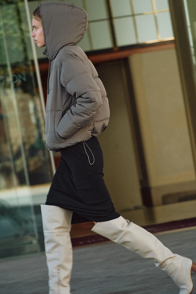 ANORAK REMBOURRÉ ET COURT IMPERMÉABLE COUPE VENT