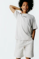 T-SHIRT AND BERMUDA TEXT SET