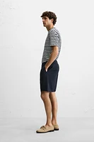 TEXTURED REGULAR FIT SHORTS
