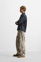 ABSTRACT PRINT CARPENTER PANTS