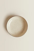 PORCELAIN BOWL WITH ANTIQUE FINISH RIM