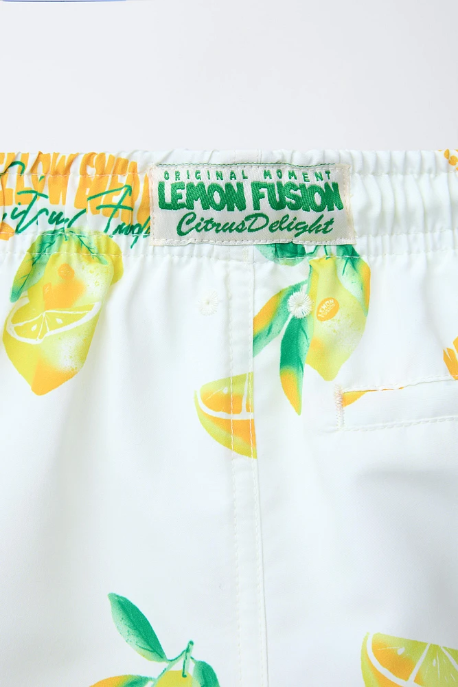 2-6 ANS/ BERMUDA DE BAIN STANDARD CITRONS