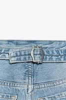 BERMUDA EN JEAN TRF PASSANT TAILLE NORMALE