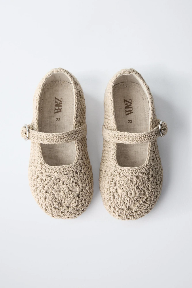 TIMELESZ - CROCHET BALLET FLATS