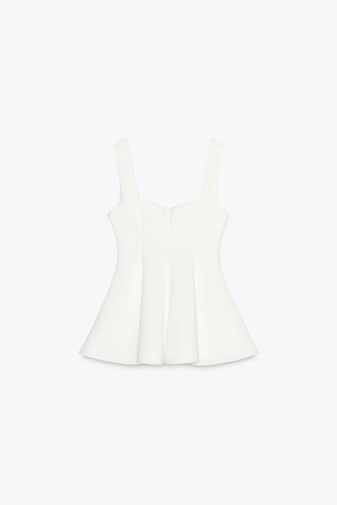 TOP PÉPLUM STRETCH