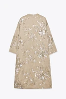 SEQUIN KIMONO COAT