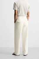 PANTALON STRAIGHT FIT COTON
