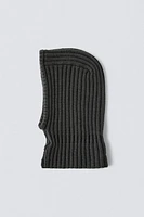 RIBBED KNIT BALACLAVA