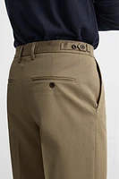 REGULAR FIT PANTS WITH BELT LOOPS