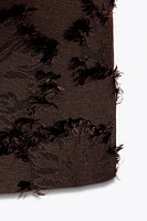TEXTURED KNIT MINI DRESS