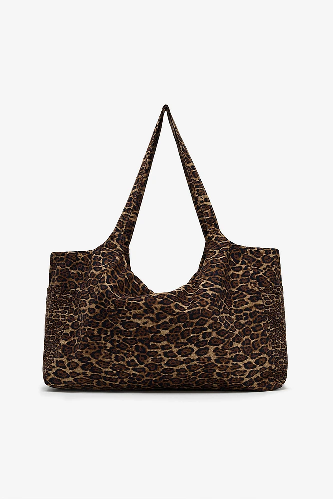 GRAND SAC EN COTON IMPRIMÉ ANIMAL