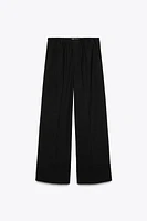 STRAIGHT LEG PANTS WITH SIDE PIPING