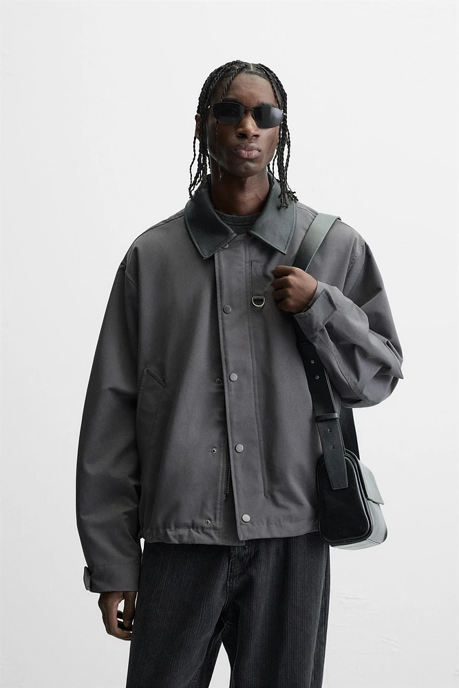 BLOUSON CONTRASTANT DÉPERLANT