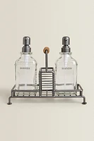 DOUBLE KITCHEN DISPENSER WITH STAND
