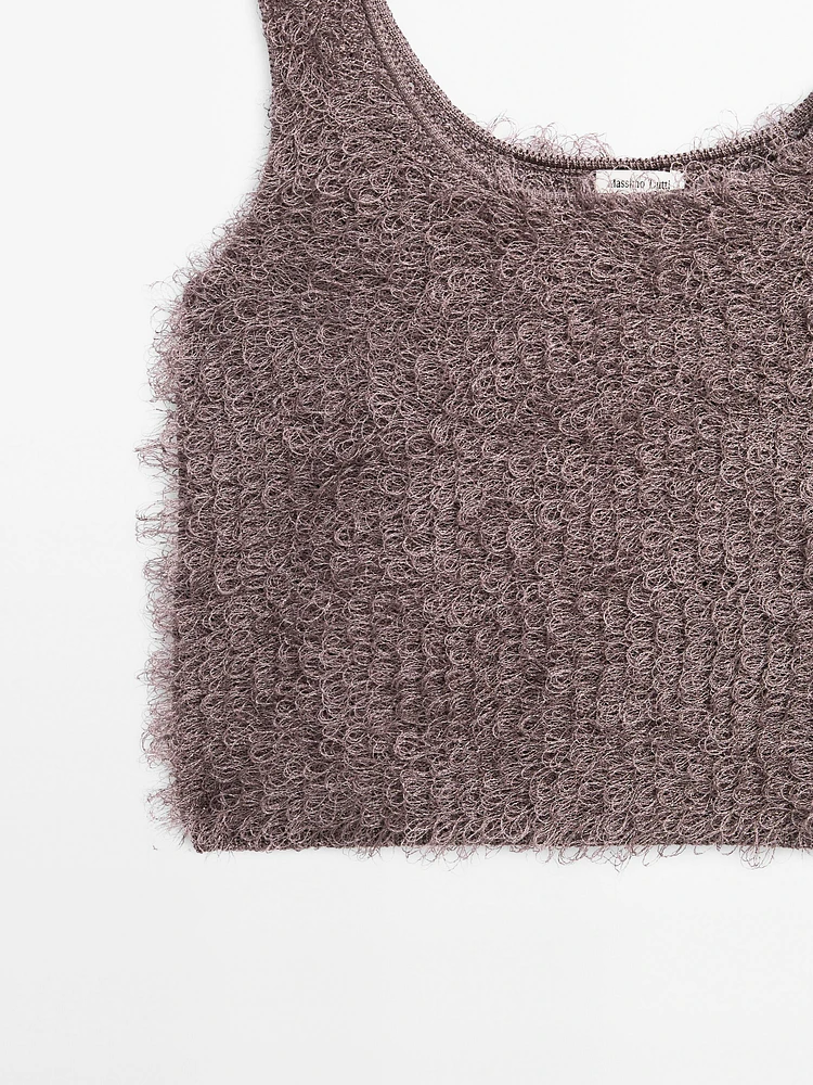 Top en maille à fil bouclé - Studio
