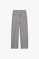 STRIPED WIDE LEG PANTS