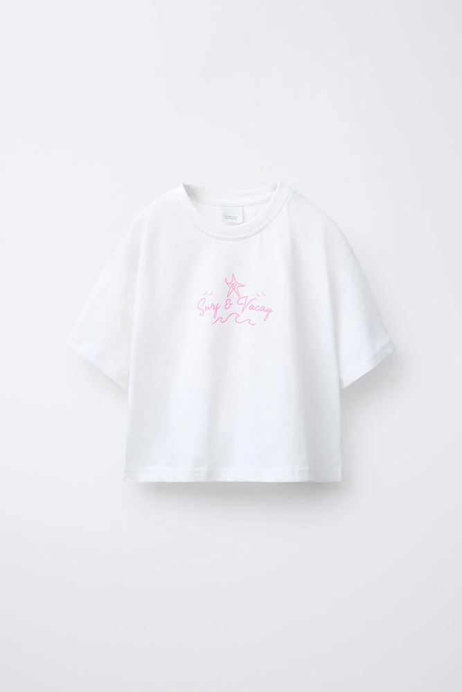 PRINTED T-SHIRT AND BERMUDA SET