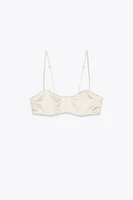 LIMITED EDITION SILK SATIN BRALETTE