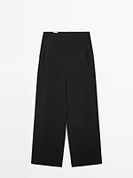 Pantalon avec ceinture large en lin - Limited Edition