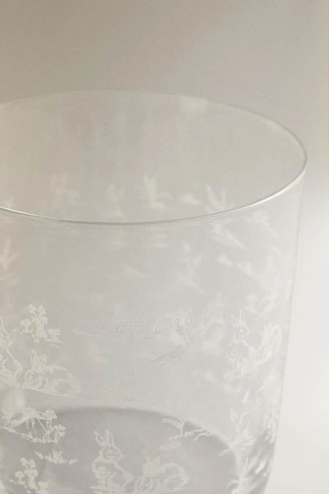 VERRE VERRE RECYCLABLE MOTIF
