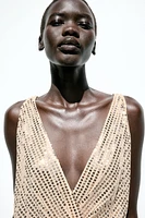 ROBE MIDI À SEQUINS