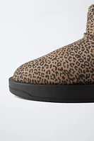 ANIMAL PRINT LOW ANKLE BOOT