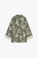 CHEMISE BRODÉE MANCHES GUIPURE