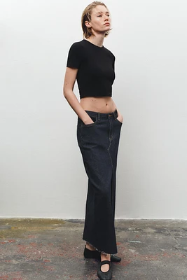 CROPPED STRETCH T-SHIRT