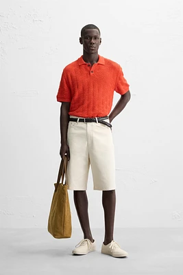 DIAMOND KNIT POLO SHIRT