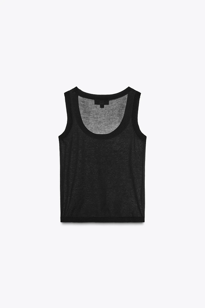 TOP EN MAILLE EXTRAFINE