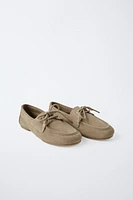 SUEDE DECK SHOES