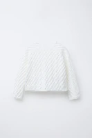 GILET EN MAILLE TEXTURÉE