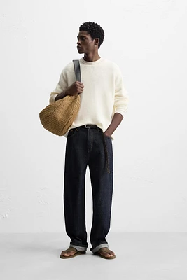 RELAXED FIT TEXTURED SWEATER
