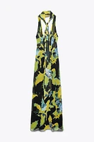 FOULARD PRINT LONG DRESS
