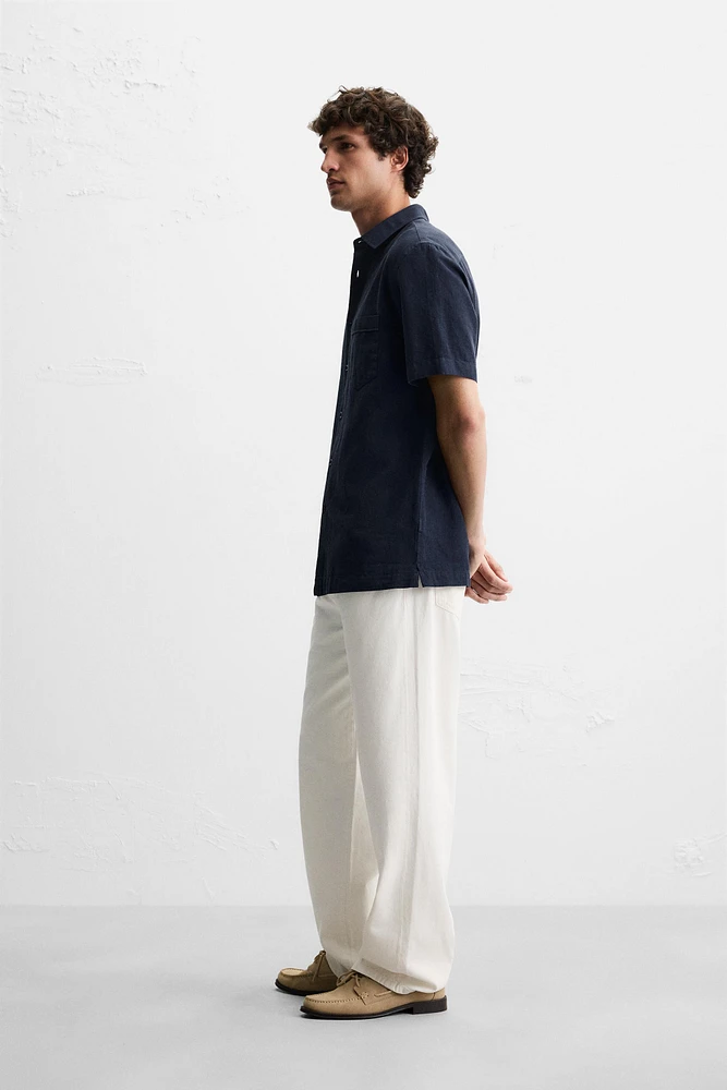 CHEMISE COTON - LIN