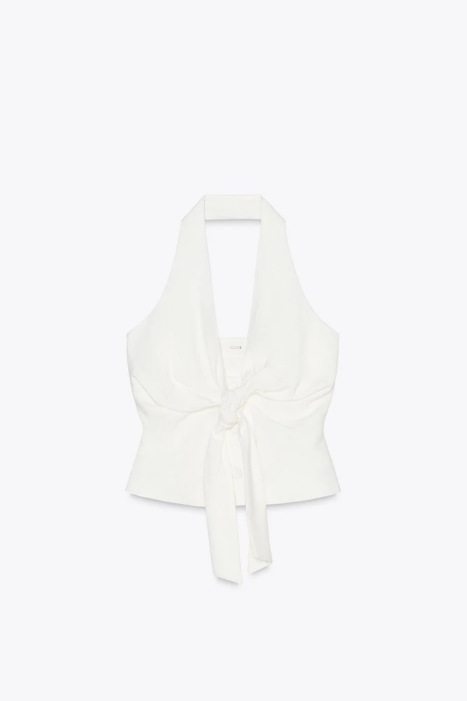 GILET HALTER NŒUD