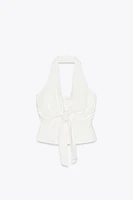 GILET HALTER NŒUD
