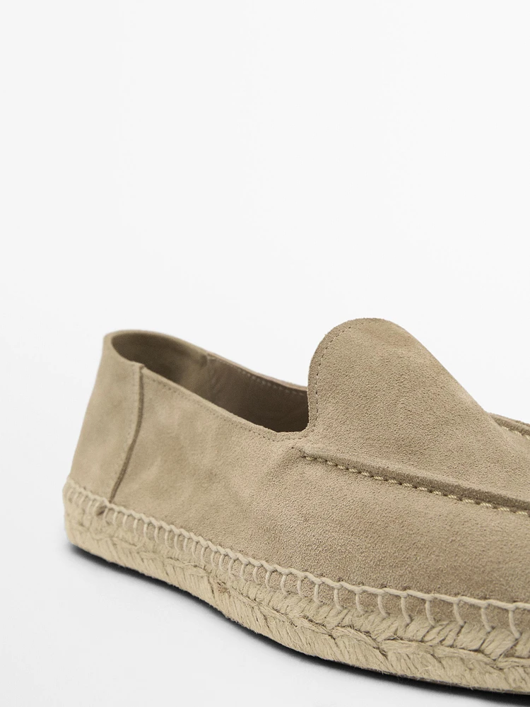 Espadrilles avec bord mocassin