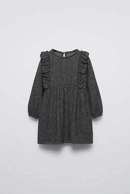 RUFFLED SOFT TOUCH DRESS