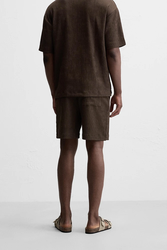 RELAXED FIT JACQUARD SHORTS