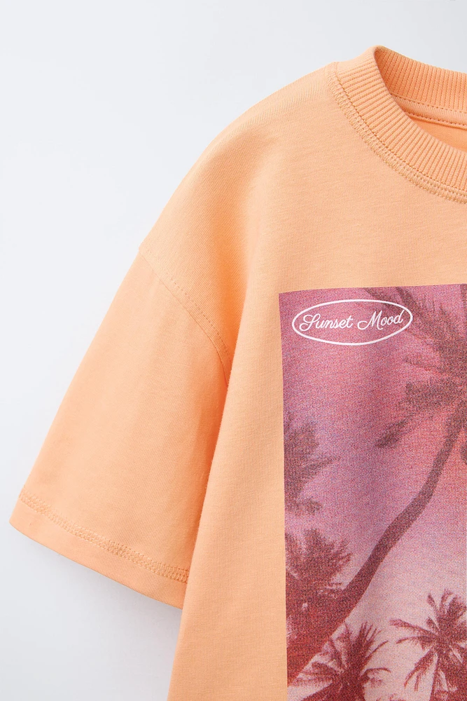 T-SHIRT À IMPRIMÉ PALMIERS
