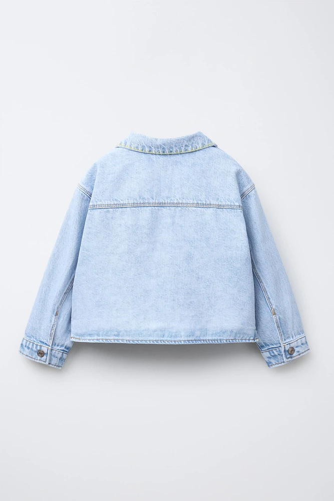 EMBROIDERED DENIM JACKET