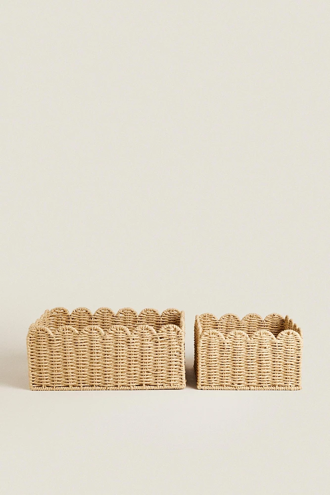 SCALLOPED BASKET