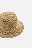 RAFFIA BUCKET HAT
