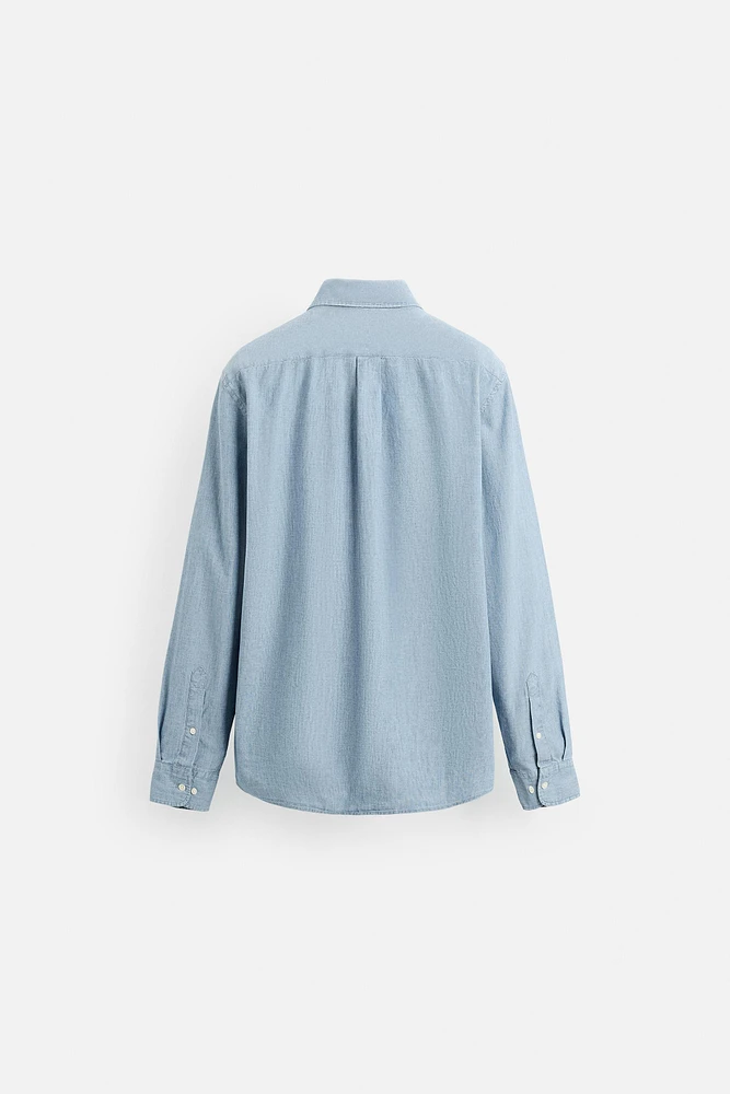 CHEMISE STRUCTURE CHAMBRAY