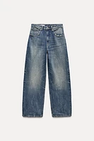 OVERSIZE TRF RELAXED JEANS WITH A HIGH WAIST