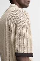 KNIT LACE SHIRT