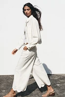 PERFORATED EMBROIDERY JACKET